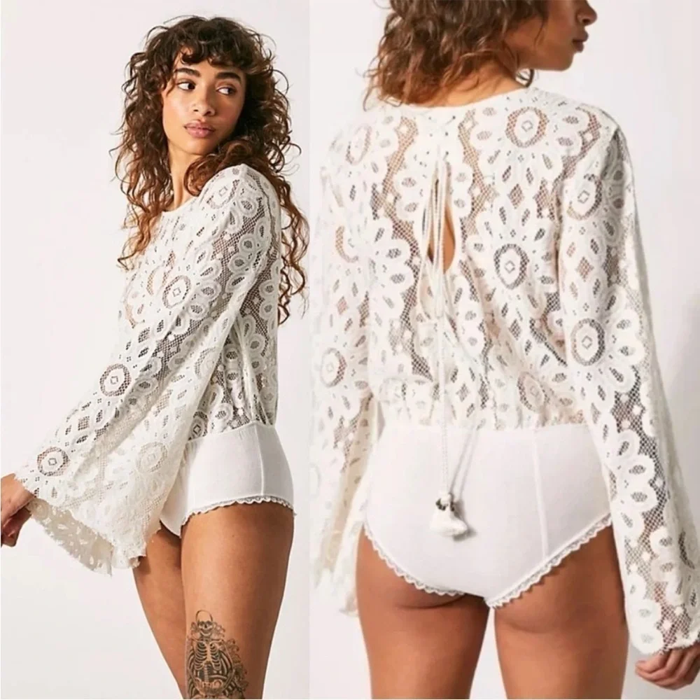 New Better With Time Bodysuit by Free People 18inch PTP oversized